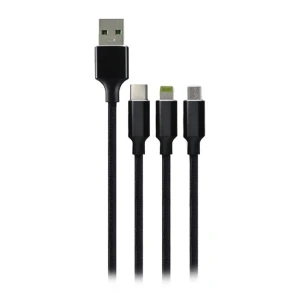 کابل تبدیل USB به Micro USB/ Type C/ Lightning بیاند مدل BA918